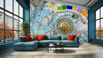 Art mosaic glass Wall mural