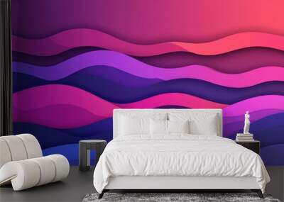 Add a vibrant touch to your designs with a unique purplered gradient, featuring playful cartoonstyle textures for extra flair. Wall mural