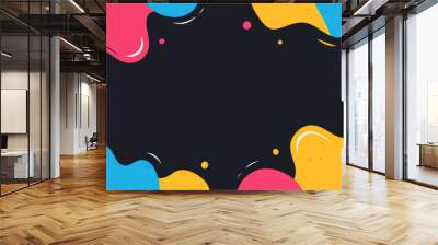 Bright neon abstract background features vibrant colors and unique textures for a modern touch in your design projects. Wall mural