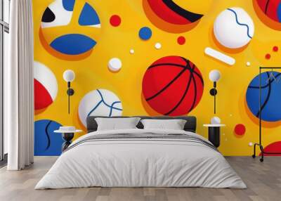 Discover vibrant flat illustrations with quirky textures that elevate your designs and inspire creativity. Wall mural