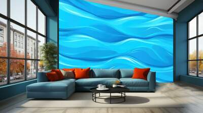 Stunning blue water surface design, perfect for modern art projects and digital backgrounds. Create a unique visual appeal Wall mural