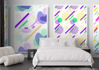 Abstract covers with seamless background available in swatches panel Wall mural