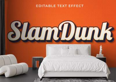 basketball editable text effect concept Wall mural