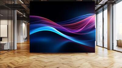 abstract background with waves Wall mural