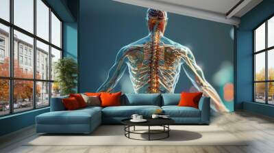 human body anatomy Wall mural