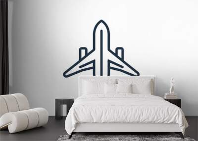 Thin line plane icon on white background


 Wall mural