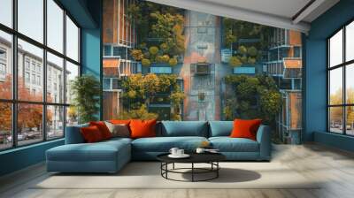 Architectural land Wall mural