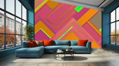 Abstract colorful geometric background Wall mural