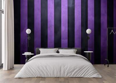 Black and purple striped background with stripes Wall mural