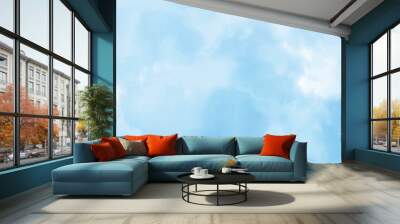 Blue sky with cloud Wall mural