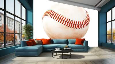 Baseball ball on transparent background Wall mural