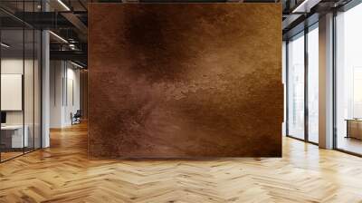 brown leather texture background. Dark worn rusty metal texture background. Panoramic grunge rusted metal texture, rust and oxidized metal background. Old metal iron panel. Grunge metal background.  Wall mural