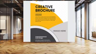 Corporate company profile brochure, annual, report, booklet business proposal layout concept design, cover with creative shapes, book cover, corporate company profile Wall mural