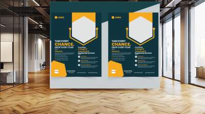 Creative Business Flyer Template Wall mural