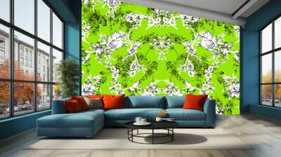 ethnic floral pattern design  Wall mural