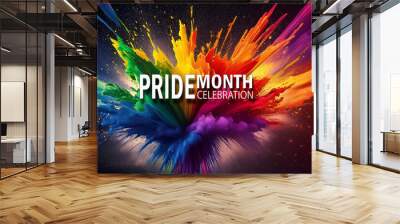 PRIDE MONTH 2024 CELEBRATION  Wall mural