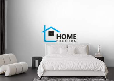 Home vector logo template for real estate company. Wall mural