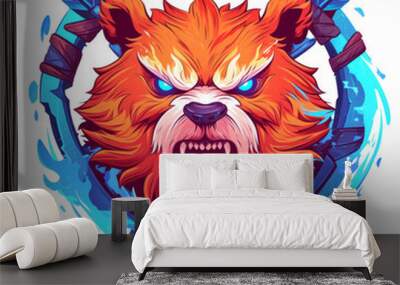 illustration art of monster Wall mural