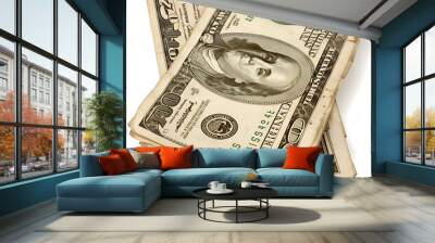 Dollars background. American money background. Banknotes background. Wall mural