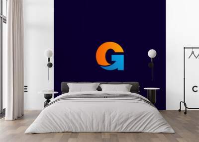 growth arrow letter g logo Wall mural