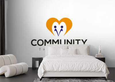 Our logo serves as a visual reminder of the importance of connection and mutual support within our community. Wall mural