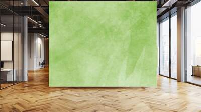 Panorama view green canvas abstract texture background. Closeup of green textured wall Wall mural