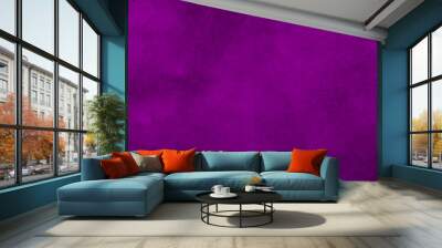 Panorama view purple background. Purple stucco wall grungy background or texture Wall mural