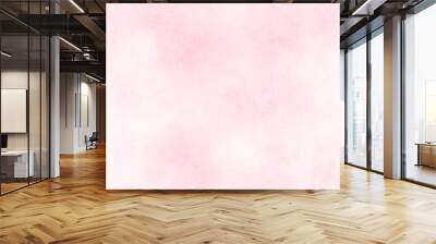 Pastel pink abstract painted watercolor aquarelle paper template design texture background. Pink watercolor background. Seamless pattern. Wall mural