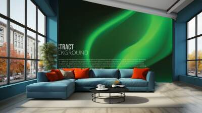 abstract background with natural fresh green color Wall mural