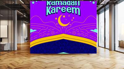 Ramadan greeting illustration  Wall mural