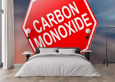 carbon monoxide concept. Wall mural