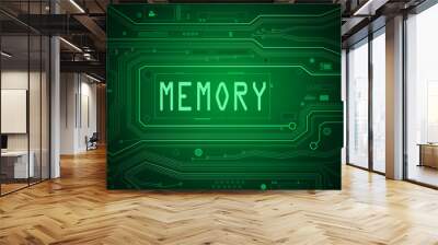 Memory concept. Wall mural