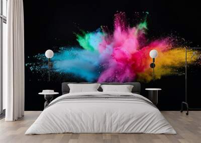 background with stars Wall mural