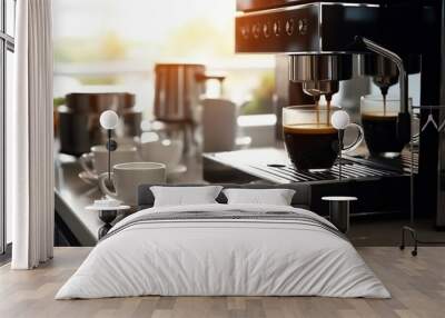 coffee maker and espresso machine Wall mural