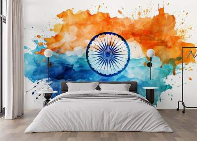 India pride flag wallpapers phd free download ,illustration, Indian Republic Day, Indian Independence day Wall mural