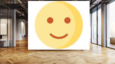 Creative vector of happy face emoji in modern style Wall mural