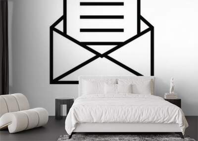 message line icon Wall mural