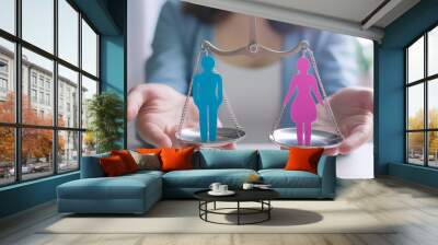 balance of male and female Wall mural