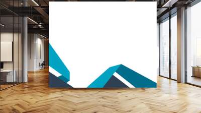 Fold Geometric Border Decoration Wall mural