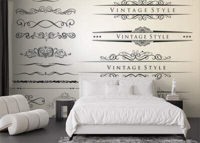 Decorative border and frame set Wall mural