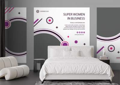 Digital business marketing social media post & web banner Digital business marketing social media post and web banner Wall mural