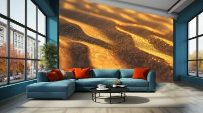 Close up photograph of a desert sand dune Wall mural