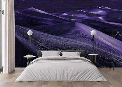 Sand of the desert in dark purple shade for contemporary design purposes Wall mural