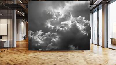 Sky obscured by dark clouds Wall mural