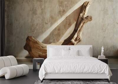 Stretching wood Wall mural