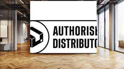 Authorised distributor icon Wall mural