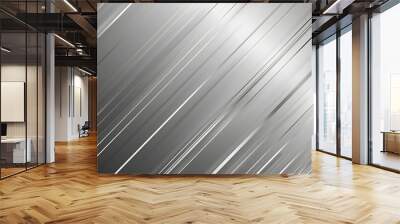 abstract black and silver are light gray with white the gradient is the surface with templates metal texture soft lines tech diagonal background black dark sleek clean modern. Wall mural