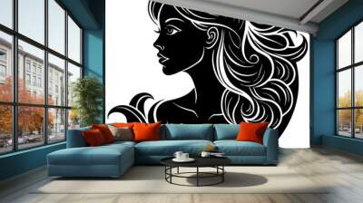 woman silhouette Wall mural