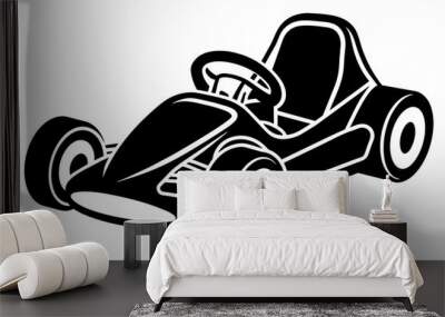 go kart vector illustration Wall mural