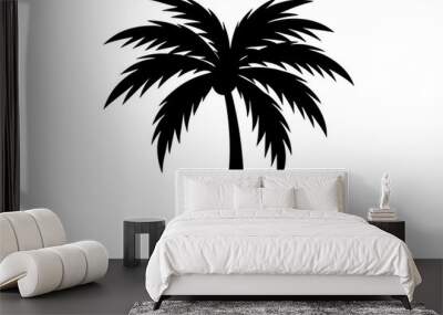 palm tree silhouette vector illustration Wall mural